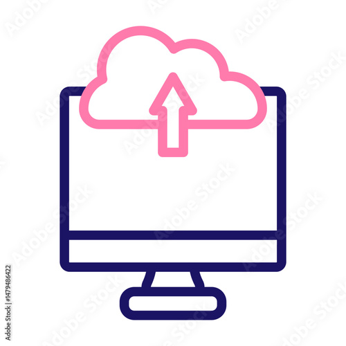 Audit Log Vector Line Two Colors Icon Design