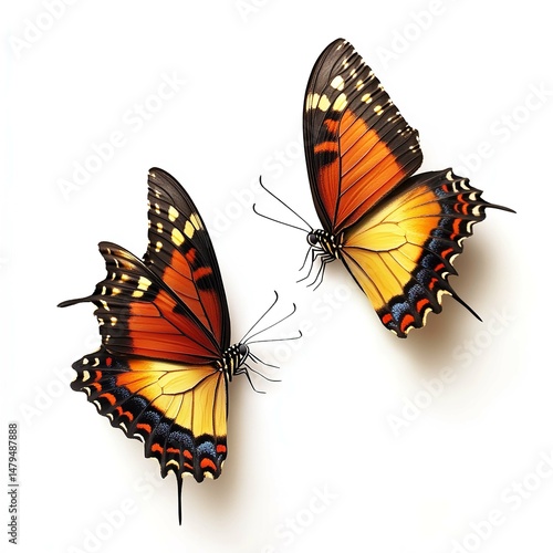 Two Butterfly Illustration.