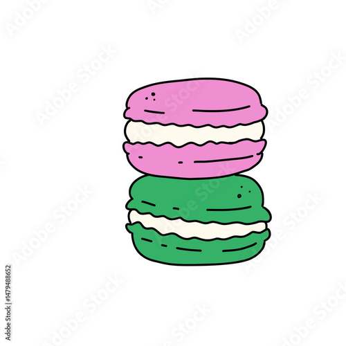 Macarons couleur