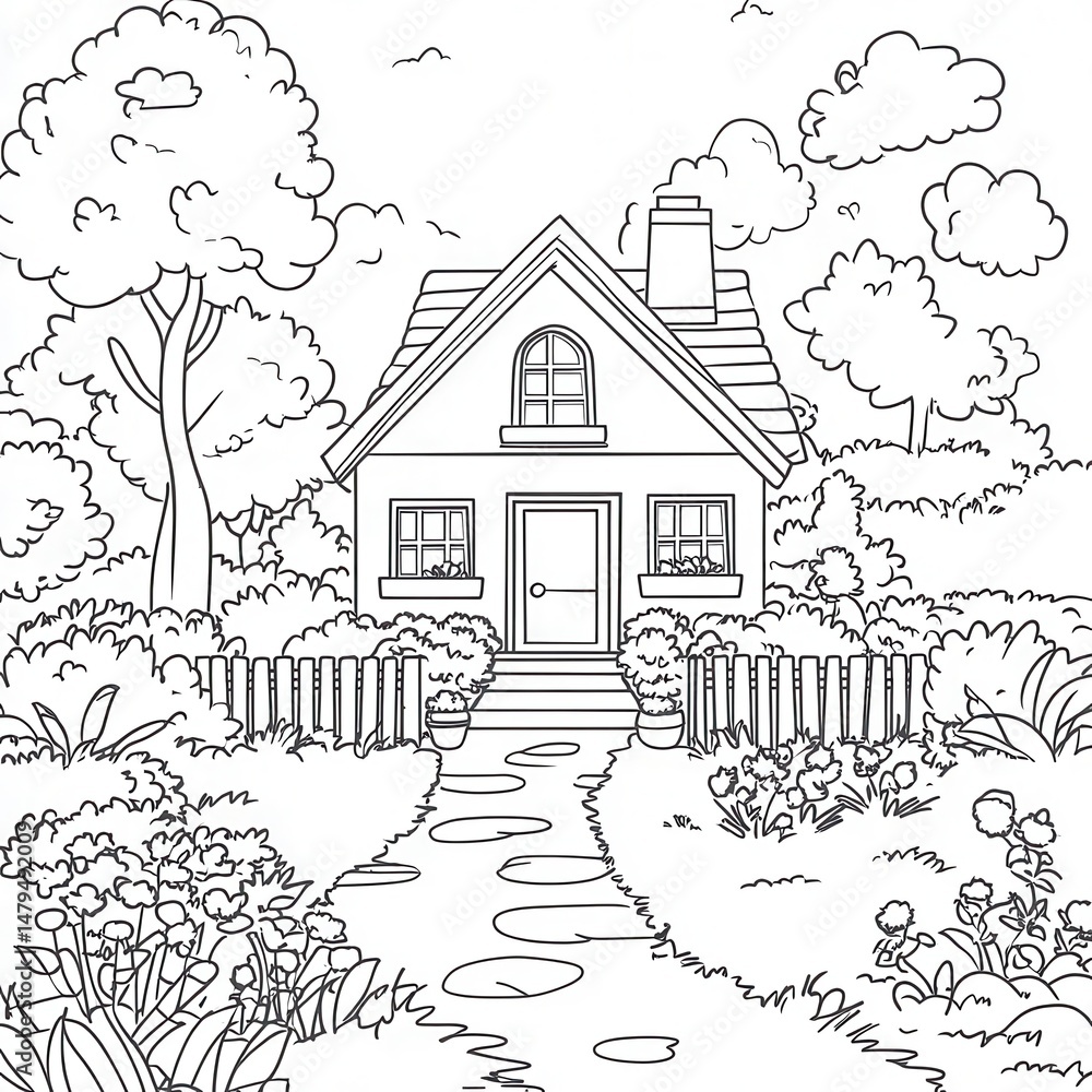 Obraz premium house in the woods
