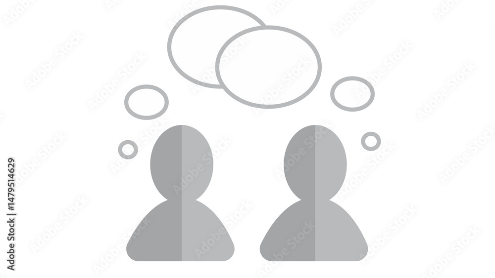 Thought Bubbles - Two People Thought Bubbles - Two People