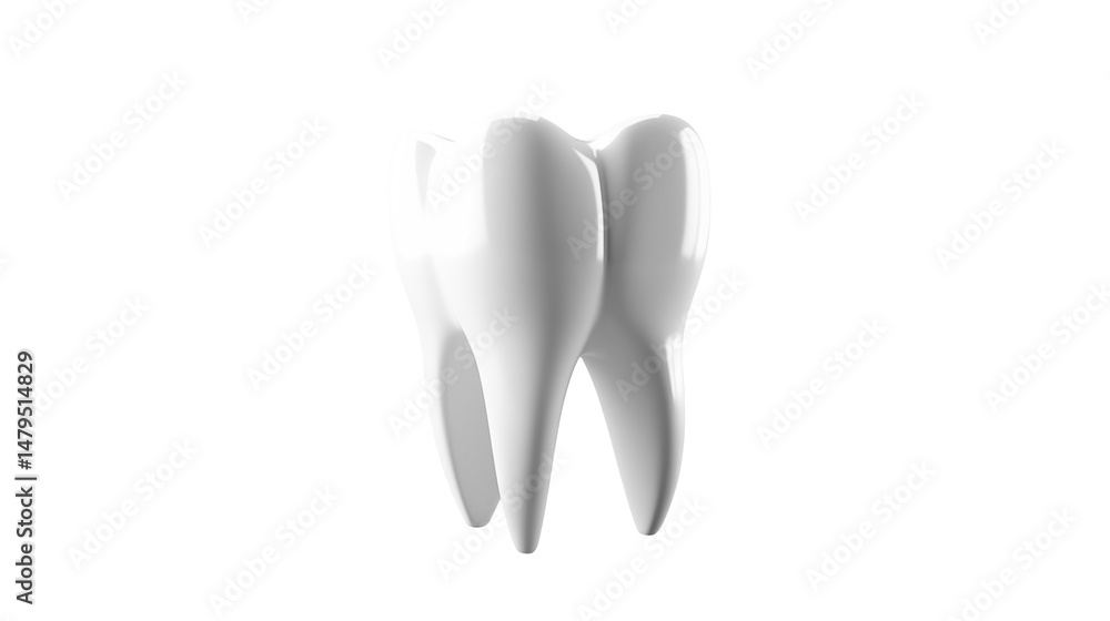 A pristine white tooth model ideal for dental care websites and brochures. A pristine white tooth model ideal for dental care websites and brochures.