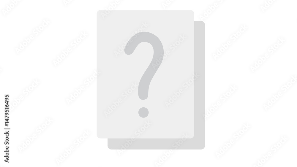 Question Mark Icon, Blank Space Question Mark Icon, Blank Space