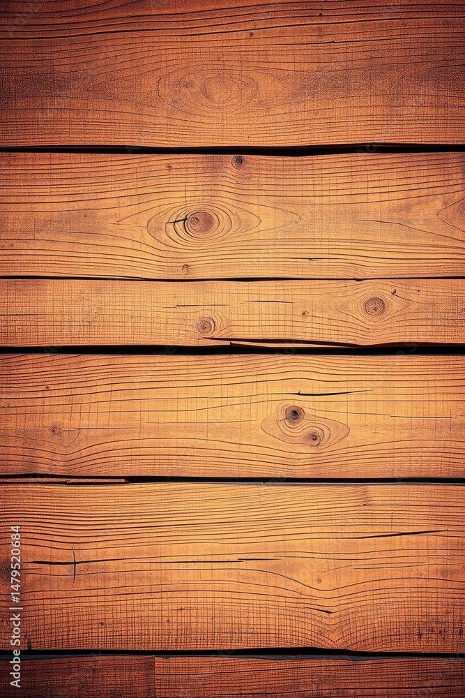 Fototapeta premium Rustic Wooden Planks: Warm, Textured Background
