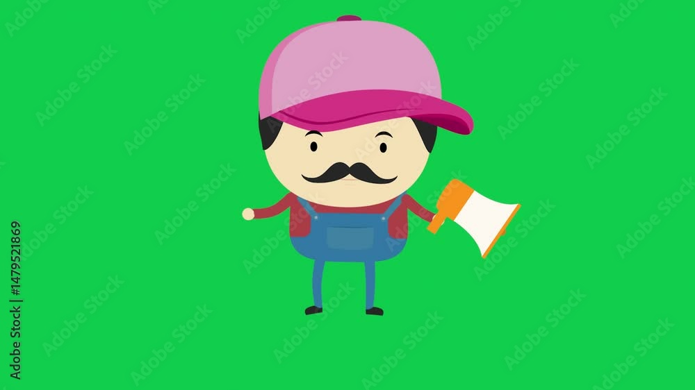 Animated girl character standing with arms open on green screen, perfect for welcoming, introduction, and explainer stock videos with green screen animation for creative use. Animated girl character standing with arms open on green screen, perfect for welcoming, introduction, and explainer stock videos with green screen animation for creative use.