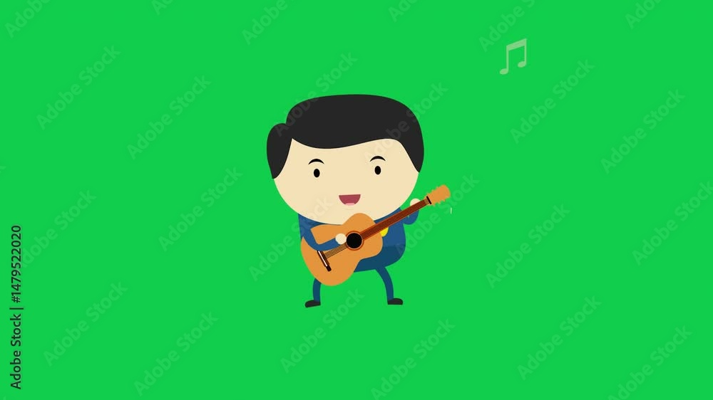 Cartoon boy in orange shirt on green screen, ideal for chroma key, explainer videos, educational content, presentations, and creative stock animation projects with transparent background. Cartoon boy in orange shirt on green screen, ideal for chroma key, explainer videos, educational content, presentations, and creative stock animation projects with transparent background.