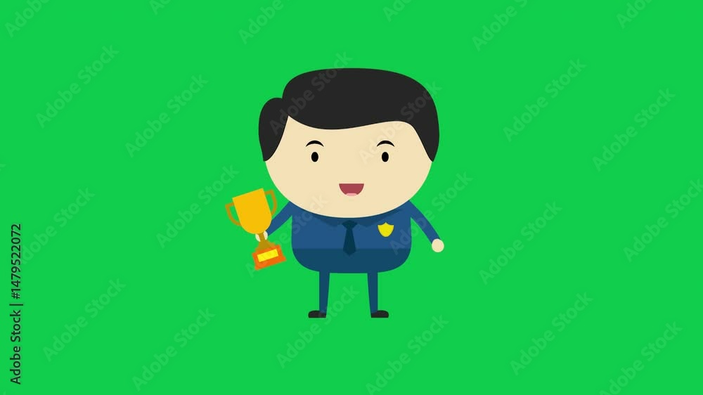 Cartoon boy holding yellow flower on green screen, perfect for chroma key, explainer videos, educational animations, presentations, and creative stock video projects with transparent background. Cartoon boy holding yellow flower on green screen, perfect for chroma key, explainer videos, educational animations, presentations, and creative stock video projects with transparent background.