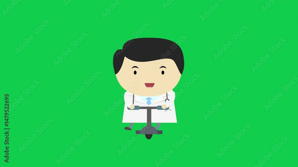 Cartoon businessman standing with hands behind back on green screen, perfect for formal, respectful, or business video overlays. Chroma key ready. Cartoon businessman standing with hands behind back on green screen, perfect for formal, respectful, or business video overlays. Chroma key ready.