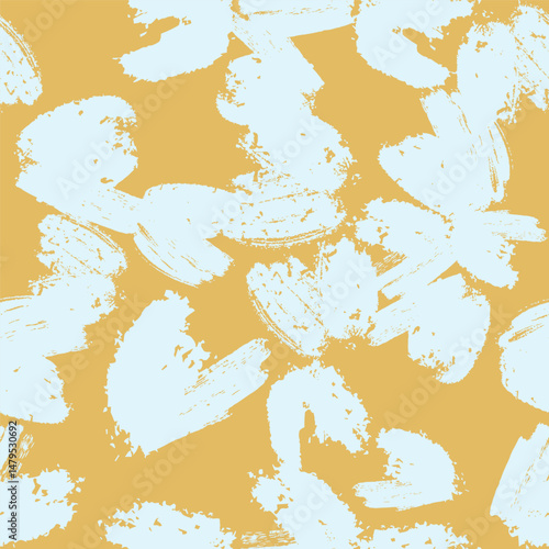 Vector seamless pattern with textured smears in grunge style. Print, background, wallpaper, design