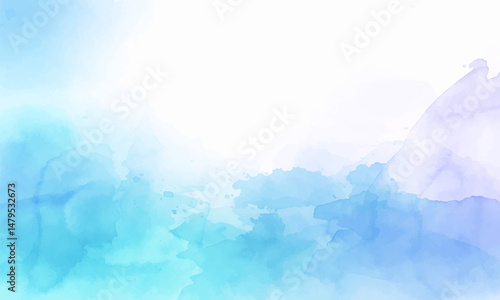 Blue and Purple Watercolor Texture Background