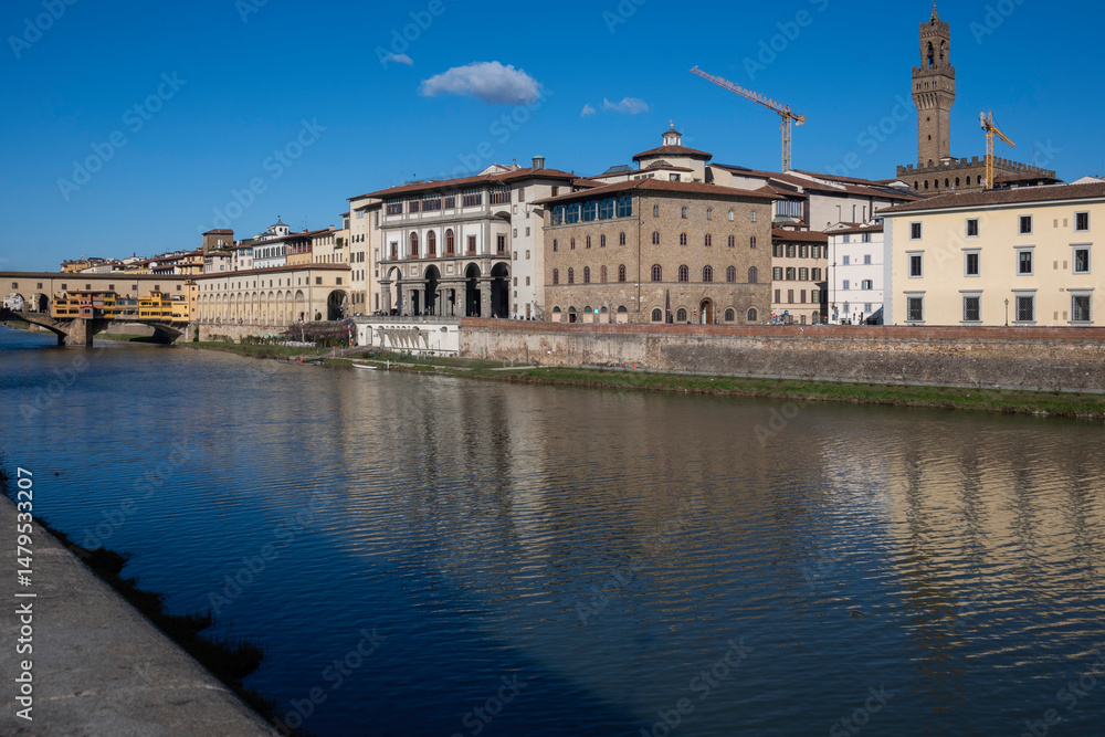 Naklejka premium The Old Town of city of Florence, Tuscany Region, Italy