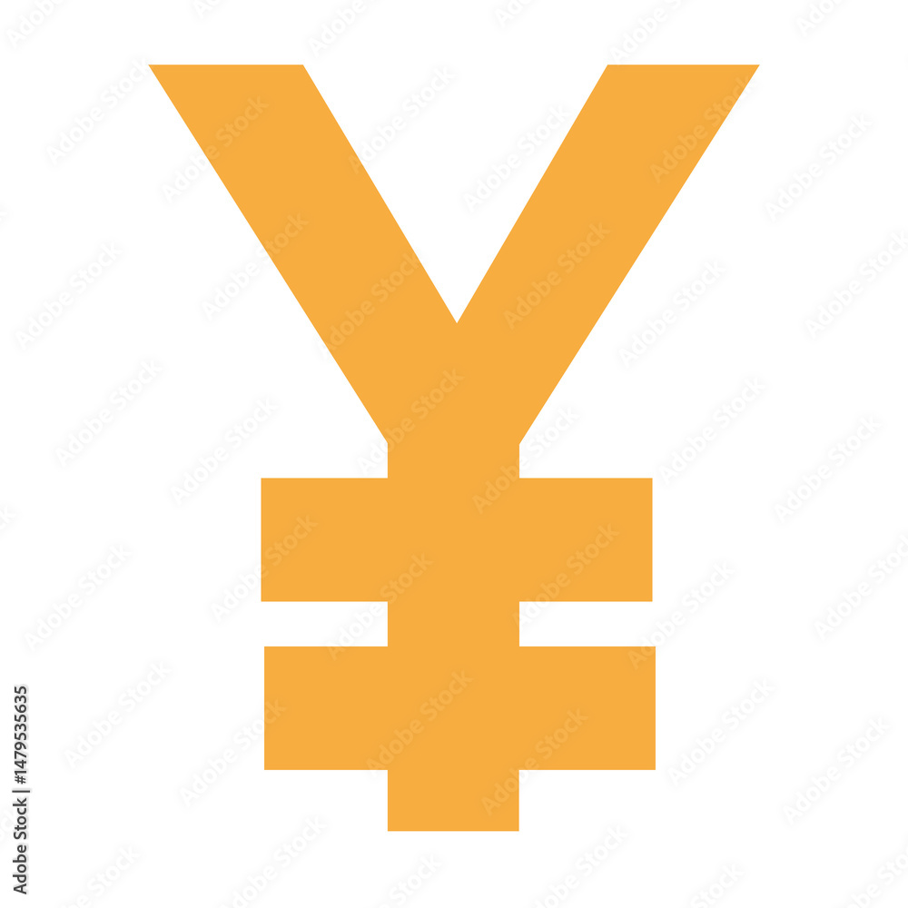 Obraz premium Japanese Yen Symbol - Vector Icon