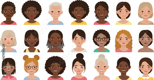 Diverse Vector Avatar Series