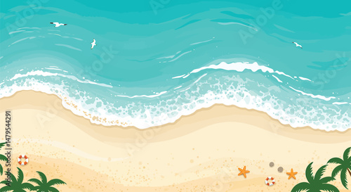 Vector Beach and Coastal Scenes