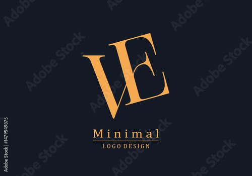 VE abstract logo mark