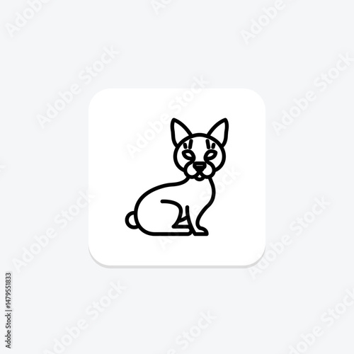 Sphynx Cat, vector, pixel perfect, illustrator file