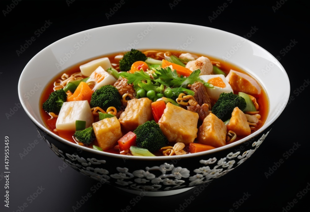 There's a bowl of food sitting on the table There's a bowl of food sitting on the table