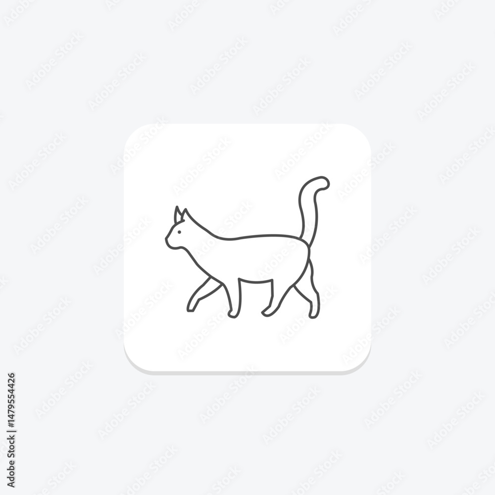 Fototapeta premium Cat, vector, pixel perfect, illustrator file