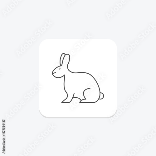 Rabbit, vector, pixel perfect, illustrator file