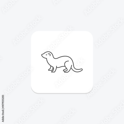 Ferret, vector, pixel perfect, illustrator file