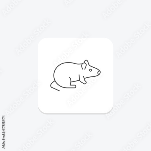 Rat, vector, pixel perfect, illustrator file