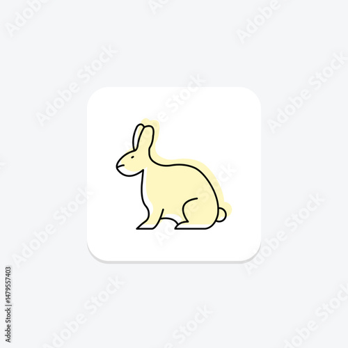 Rabbit, vector, pixel perfect, illustrator file