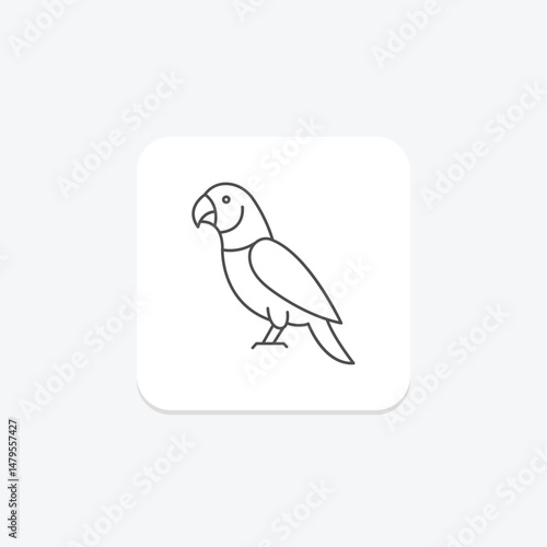 Indian Ringneck Parakeet, vector, pixel perfect, illustrator file