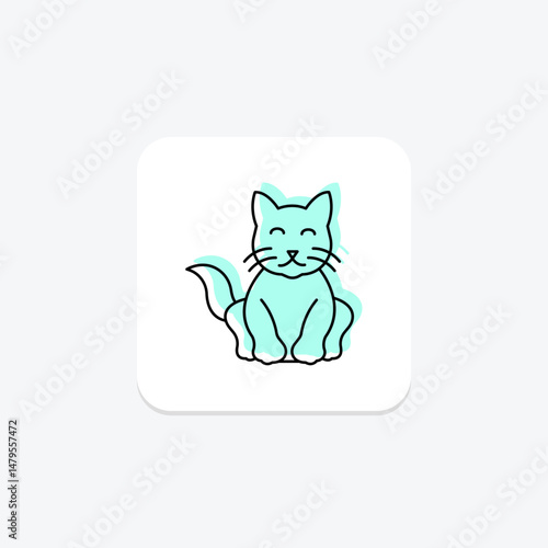 Persian Cat, vector, pixel perfect, illustrator file