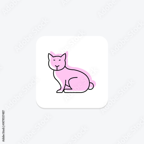Siamese Cat, vector, pixel perfect, illustrator file