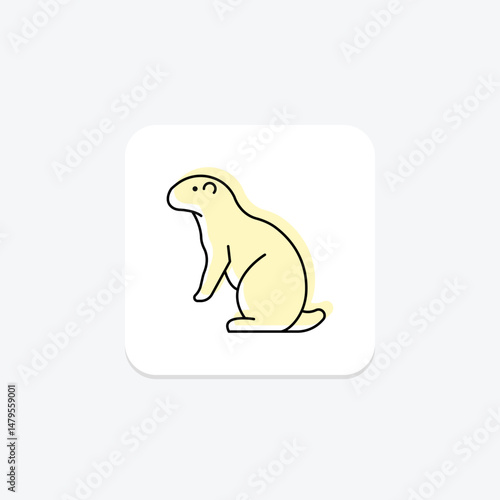 Prairie Dog, vector, pixel perfect, illustrator file