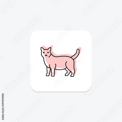 Manx Cat, vector, pixel perfect, illustrator file