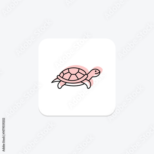 Red Eared Slider, vector, pixel perfect, illustrator file