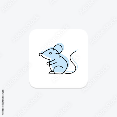 Fancy Mouse, vector, pixel perfect, illustrator file