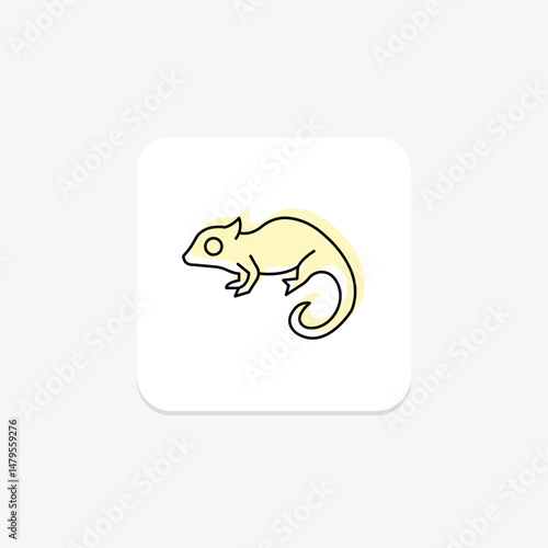 Chameleon, vector, pixel perfect, illustrator file