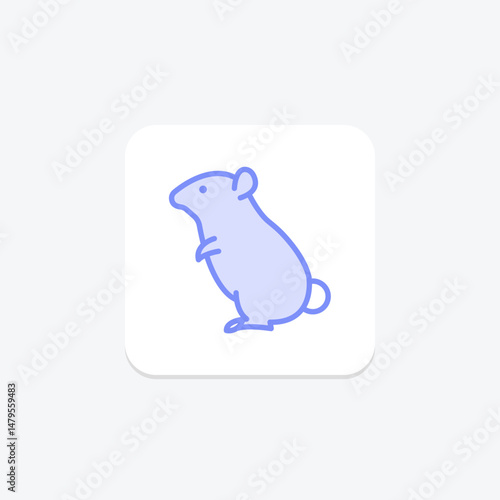 Hamster, vector, pixel perfect, illustrator file