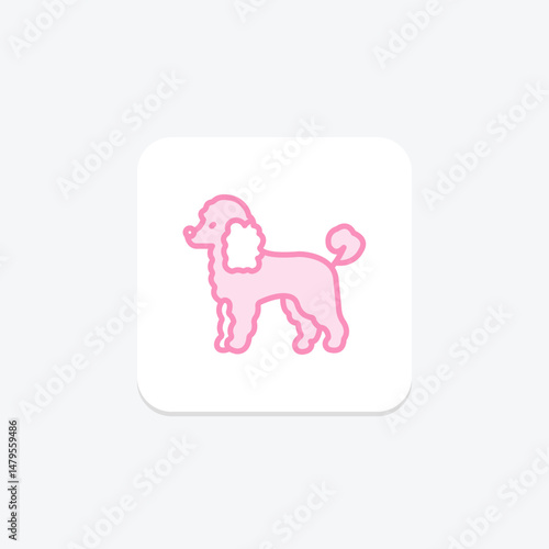 Poodle, vector, pixel perfect, illustrator file