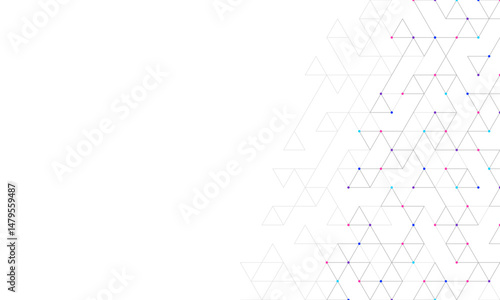 Abstract vector background with a geometric pattern of triangle shapes. Graphic design element 
