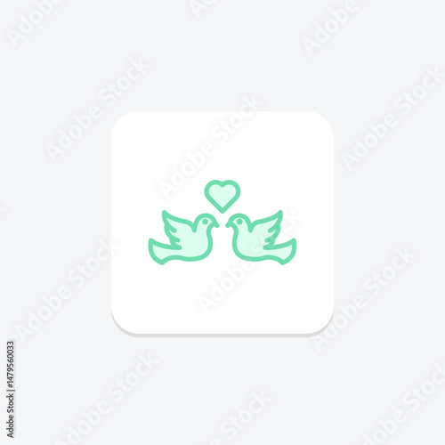 Lovebird, vector, pixel perfect, illustrator file