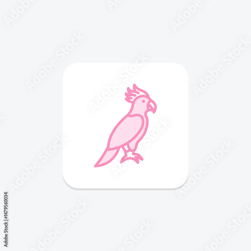 Cockatoo, vector, pixel perfect, illustrator file
