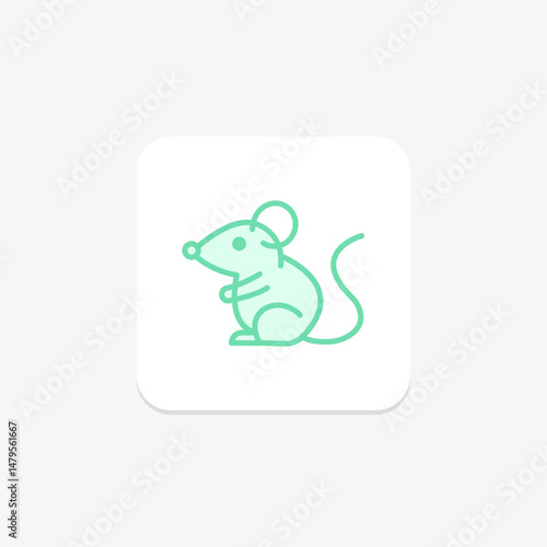 Fancy Mouse, vector, pixel perfect, illustrator file
