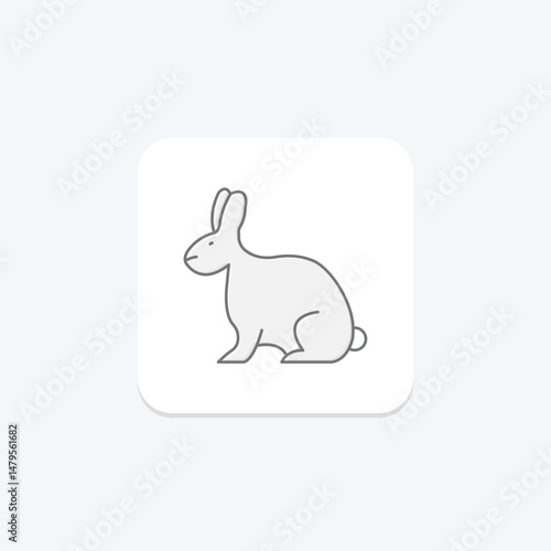 Rabbit, vector, pixel perfect, illustrator file