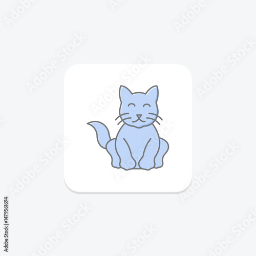 Persian Cat, vector, pixel perfect, illustrator file