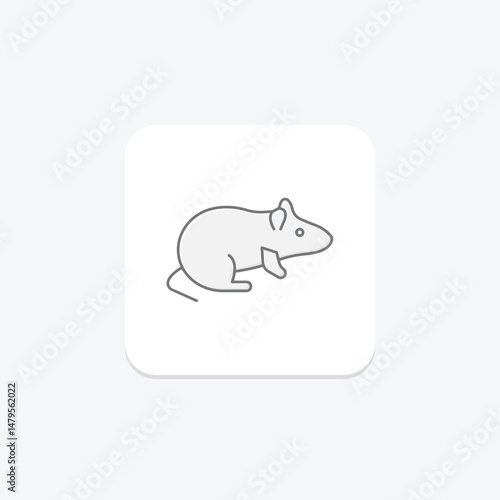 Rat, vector, pixel perfect, illustrator file