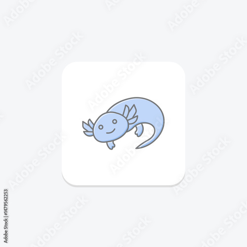 Axolotl, vector, pixel perfect, illustrator file