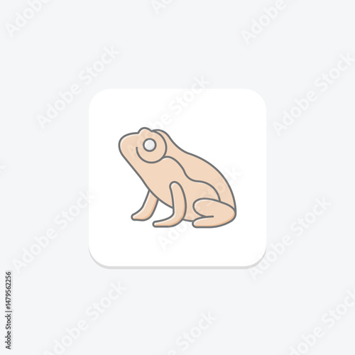 African Dwarf Frog, vector, pixel perfect, illustrator file
