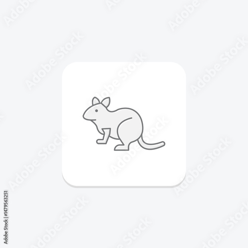 Degu, vector, pixel perfect, illustrator file