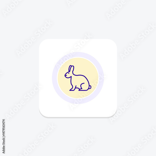 Rabbit, vector, pixel perfect, illustrator file