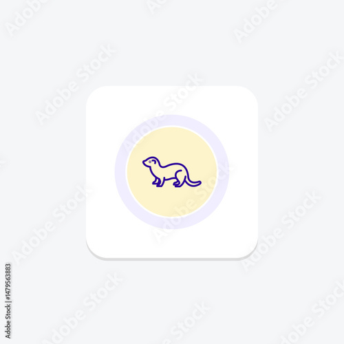 Ferret, vector, pixel perfect, illustrator file