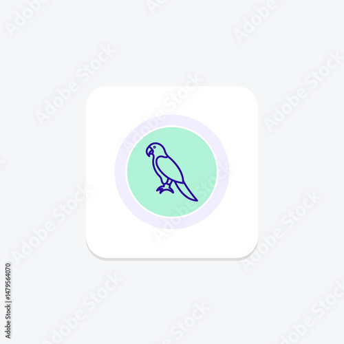 Parrot, vector, pixel perfect, illustrator file
