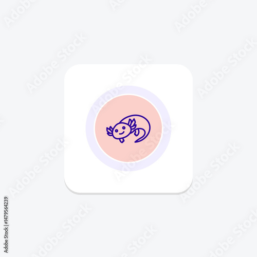 Axolotl, vector, pixel perfect, illustrator file